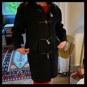 Vintage Burberry Wool Blend Duffle Coat